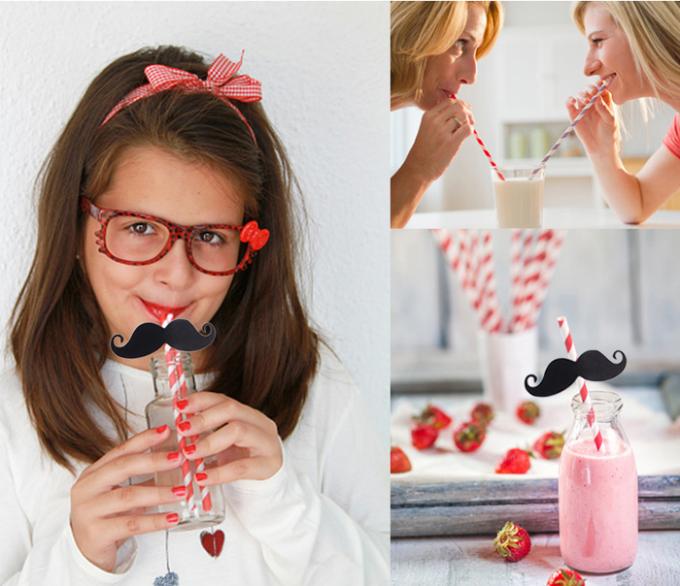 Papier blanc Slitted de magnésium emballage de FDA 15mm 60gram 120gram pour les pailles à boire de 6mm