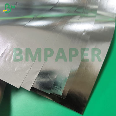 C1S papier d'étiquette de bière blanc d'un côté, argenté de l'autre 65-120 gm