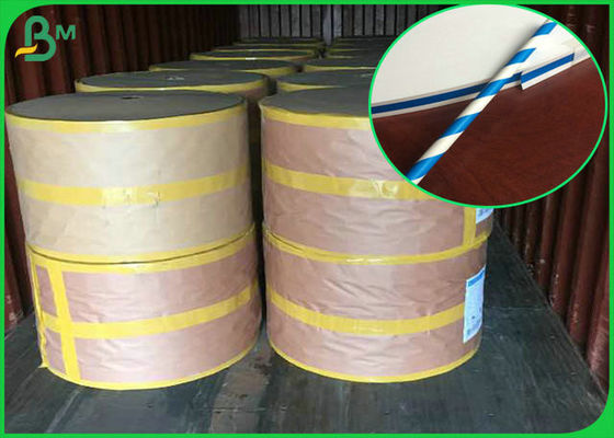 Le petit pain matériel de papier de catégorie de Vierge de nature, taille a adapté le papier aux besoins du client de paille imprimable