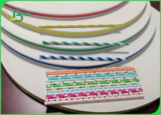 Petit pain de papier de paille de surface du point de polka de vague de FDA FSC 60gsm pour la célébration 15mm