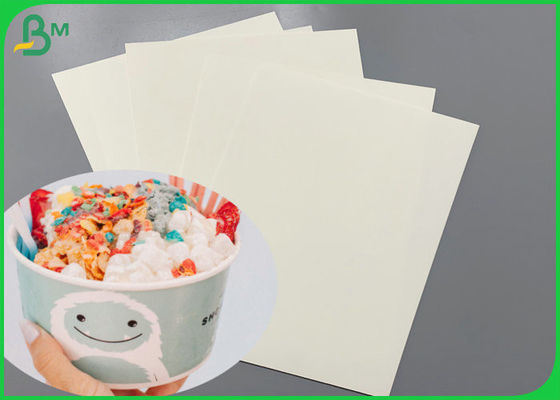 papier couché par PE de la catégorie 250g + 20g comestible pour l'industrie de crème glacée