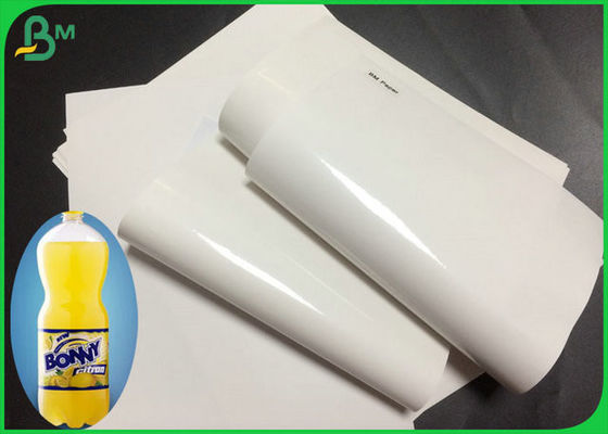 Le papier pour étiquettes blanc résistant de Freezeable 80gsm 90gsm pour les bouteilles potables marquent