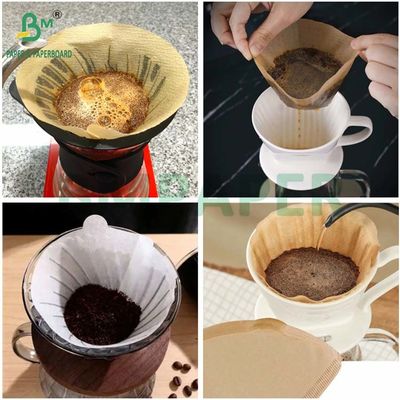 Natural Wood Pulp Crepe Surface 40g 50g Coffee Filter Paper Roll Bleached