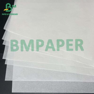 Papier de qualité alimentaire résistant à la graisse blanche Jumbo Roll 40GSM 45GSM pour l'impression flexible