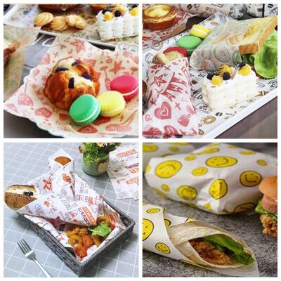 Papier de qualité alimentaire résistant à la graisse blanche Jumbo Roll 40GSM 45GSM pour l'impression flexible