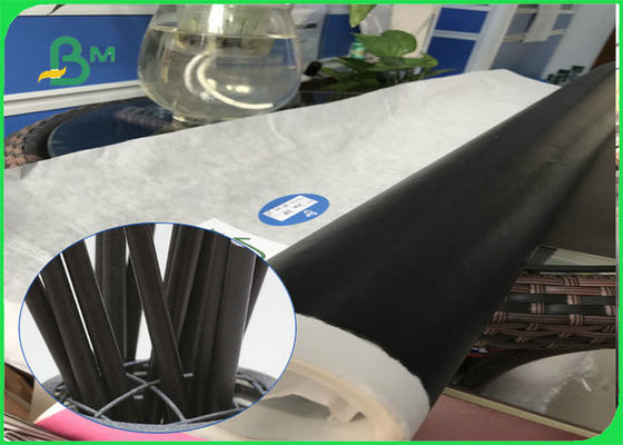 le petit pain de papier de catégorie comestible de paille de noir de 60gsm 120gsm avec le FSC a approuvé le papier biodégradable de FDA