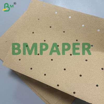 Rouleaux de papier kraft brun perforé de 90 à 72 pouces, 80, longueurs personnalisées, trous ronds