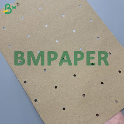 Rouleaux de papier kraft brun perforé de 90 à 72 pouces, 80, longueurs personnalisées, trous ronds