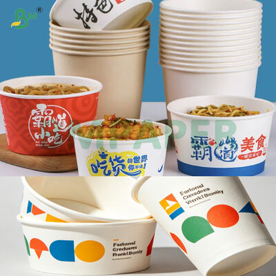 Papier laminé PE à haute rigidité pour soupe chaude jetable