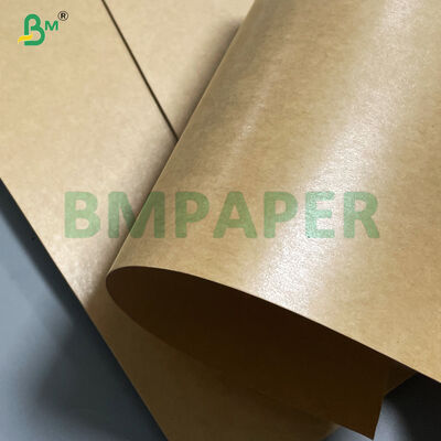 Bien résistant au pliage Papier kraft enduit en PE brun pour emballage alimentaire