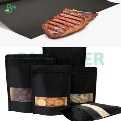 Bon pliage papier kraft noir de qualité alimentaire 80g pour emballage extérieur alimentaire
