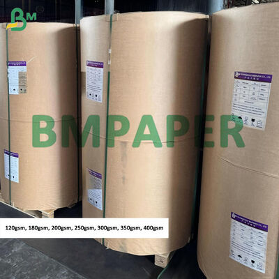 250 gm 300 gm papier kraft blanc pour les étiquettes jumbo rouleaux, surface rugueuse