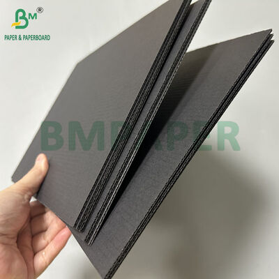 Carton ondulé couleur noire flûte F de 1,5 mm et 1,7 mm pour emballage 1000 x 1420 mm