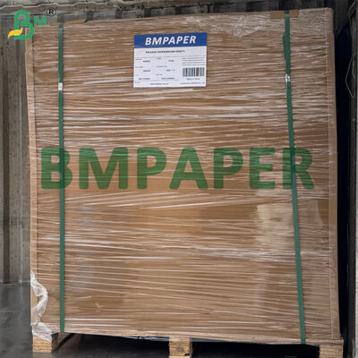 Feuilles de papier kraft extensible brun 90 g/m² 89 cm, papier pour sacs de produits chimiques haute extensibilité