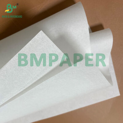 Rouleau de papier blanc 40GSM de qualité alimentaire résistant à la graisse pour l'emballage de hamburgers et de sandwichs