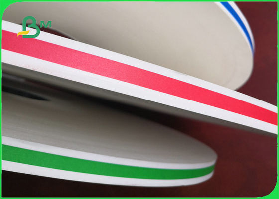 Paille à boire jaune biodégradable en papier pour fête avec rayures colorées