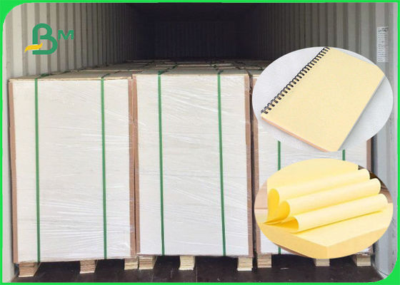 papier de Woodfree de jaune de 70GSM 80GSM/pulpe 100% de Vierge papier vergé FSC certifiée