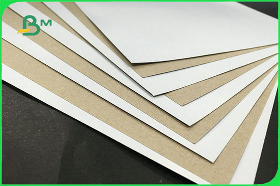 Réutilisé un panneau blanc enduit de duplex de dos de gris de côté pour la caisse d'emballage FSC