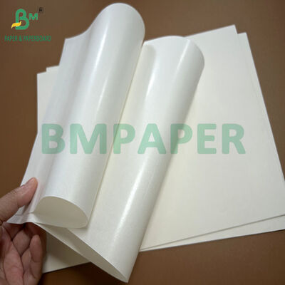 Papier kraft glacé machine blanc couché 1 face 60gsm 70gsm pour emballage de sucre 60cm 72cm