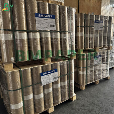 Papier d'emballage kraft à rayures brunes de 60 grammes à haute résistance à la traction 50 cm x 125 m
